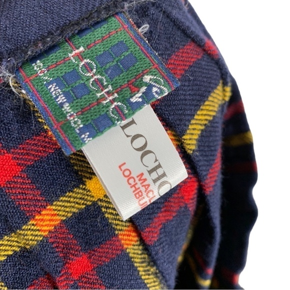 Vintage Lochcarron Tartan Plaid Pleated Kilt Skirt Size S/M - Picture 7 of 8